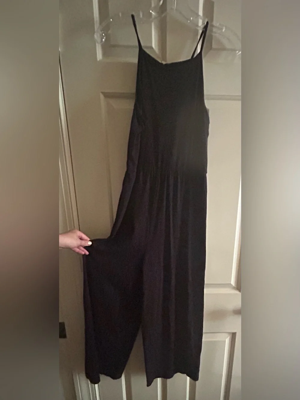 Art Class Girls Black Spaghetti Strap Cami Jumpsuit Size L 10/12